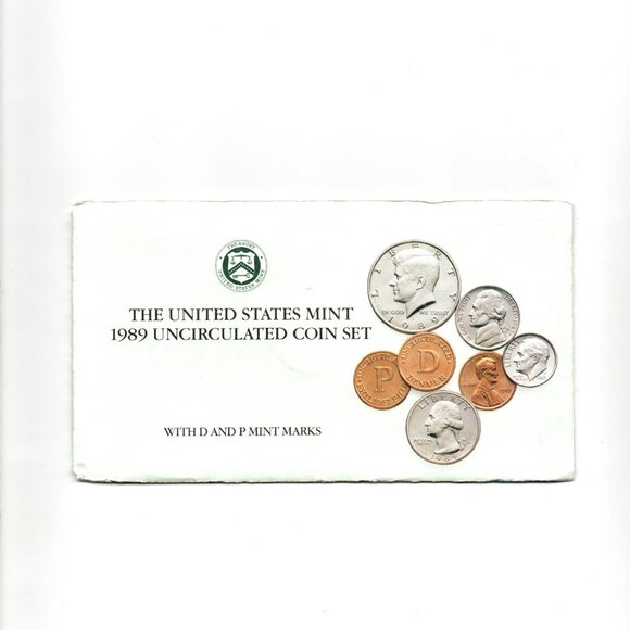 1989-P&D Uncirculated Set... 10 Coin Set... In Original US Mint Packaging - Picture 3 of 3
